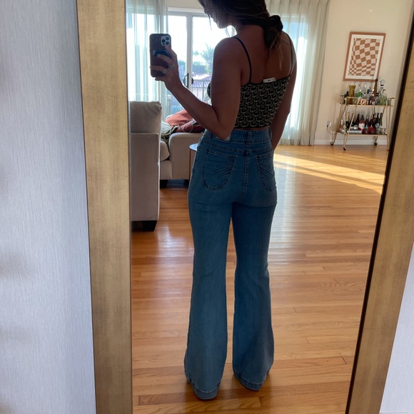 Arnhem Ember Flare Bellbottom Jeans in Steel - Picture 4 of 11